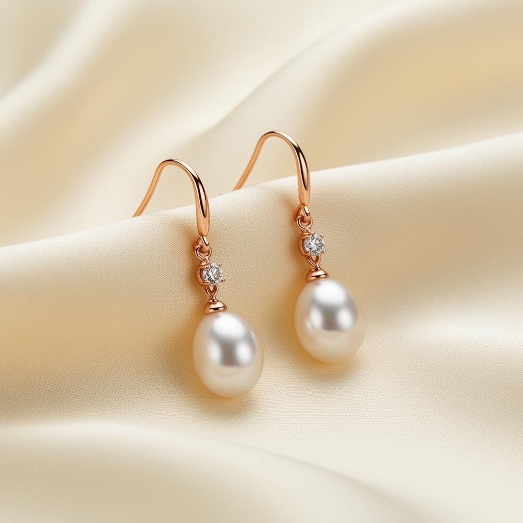 Perle — Boucles d'oreilles